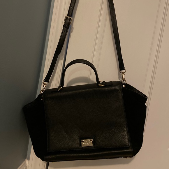 Black Leather and Suede Kate Spade Bag - Picture 5 of 5